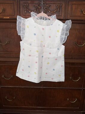 Janie and Jack Ruffle Bib Blouse